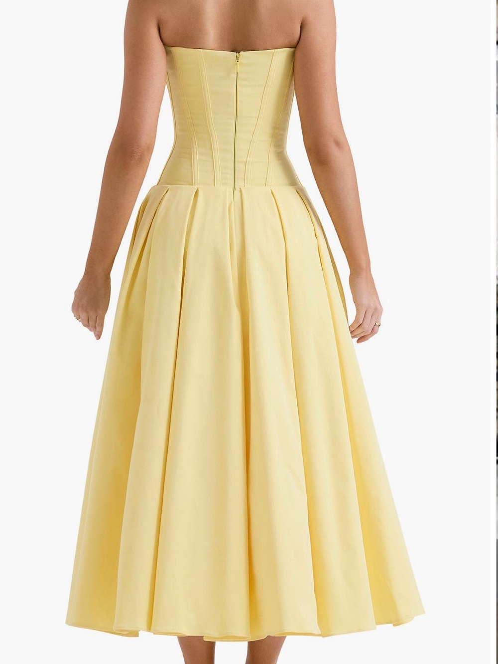 House of CB ‘LADY SUNSHINE STRAPLESS
TULLE MIDI DRESS - Picture 2 of 12